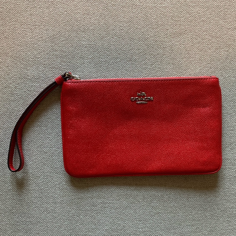 Coach Red Wristlet